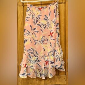 See by Chloé Floral Ruffle Hem Skirt